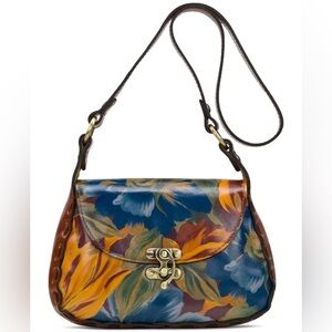Patricia Nash Micaela Whipstich Baguette Marigold Harvest Shoulder Bag